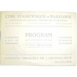 Cyrk Staniewskich W Warszawie. - XI 1932