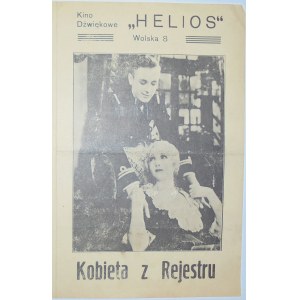 Kino Helios, W-Wa, Kobieta Z Rejestru, ok.1931 r.