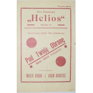 Kino Helios, W-Wa, Pod Twoją Obronę, ok. 1933 r.