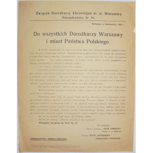 1922 - ChZJN (6) poparcie od Dorożkarzy