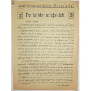 1922 - PSL Wyzw. (1) - odezwa do kobiet