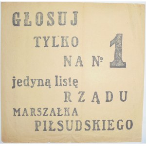 1928/1930 - BBWR - Głosuj tylko na No 1