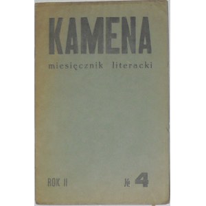 Kamena- 1934 Nr 4 -Poezja Ukraińska