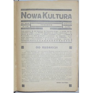 Nowa Kultura - rocznik 1924, typografia M.Szczuki