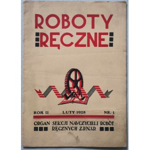 Roboty Ręczne - Choinki, Drewniane Klocki, 1928 nr 1