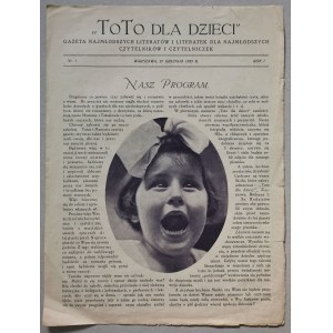 To To Dla Dzieci Tuwim, 1925 nr 1 i ost., komiks