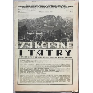 Zakopane I Tatry, Dot. Lecznictwa, 1932 nr 2