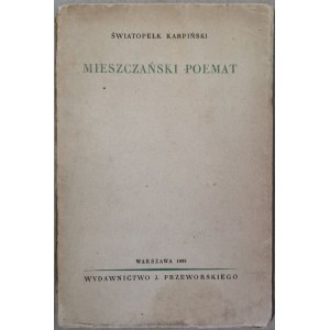 Karpiński Światopełk Mieszczański Poemat, 1935r.