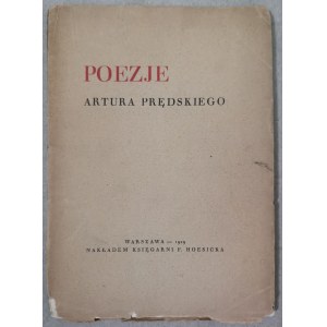 Prędski Artur, Poezje, 1929, Z Dedykacją