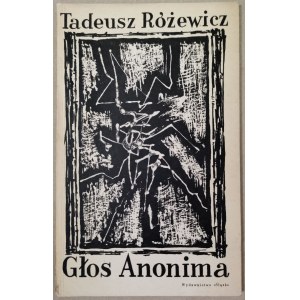 Różewicz Tadeusz - Głos Anonima, 1961