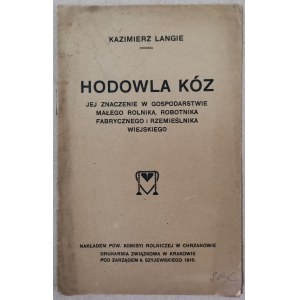 Langie K. - Hodowla Kóz, 1916R.