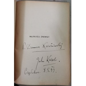 Kurek Jalu - Młodości, Śpiewaj! Z dedykacją, II wyd. , 1947r.