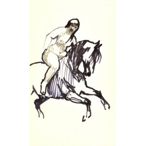 Ludwik MACIĄG (1920-2007), Naga kobieta na koniu