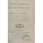 (CONTANT Dorville Andrzej Wilhelm), Les fastes de la Pologne et de la Russie.