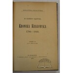 BĄKOWSKI Klemens, Kronika Krakowska 1796-1848.