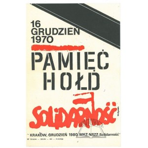 PAMIĘĆ - hołd - Solidarność.