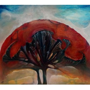 Adam Meler, Red Tree, 2020