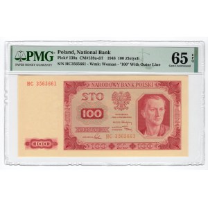 100 złotych 1948 - seria HC - PMG 65 EPQ