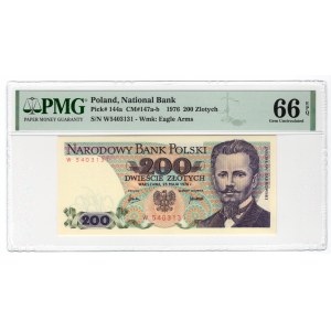 200 złotych 1976 - seria W - PMG 66 EPQ