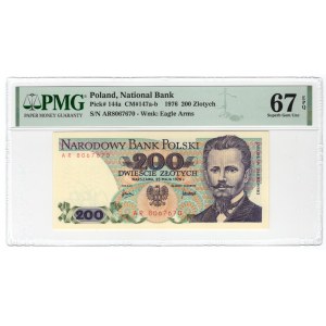 200 złotych 1976 - seria AR - PMG 67 EPQ