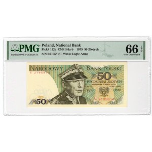 50 złotych 1975 - seria R - PMG 66 EPQ