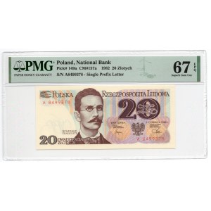 20 złotych 1982 - seria A - PMG 67 EPQ