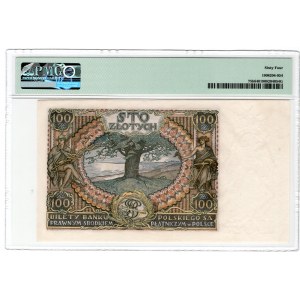 100 złotych 1934 - seria BH - PMG 64 - dodatkowy znak wodny +X+