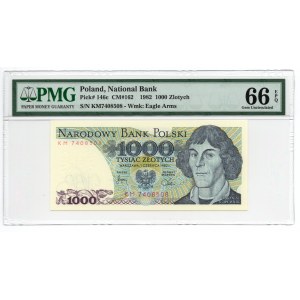 1.000 złotych 1982 - seria KM - PMG 66 EPQ