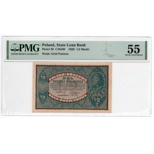 1/2 Marki 1920 - PMG 55