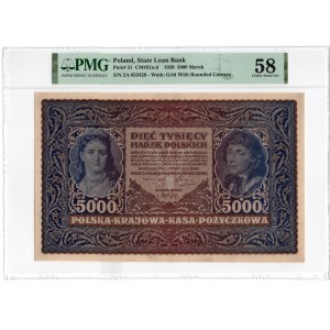 5.000 marek polskich 1920 - II Serja A - PMG 58