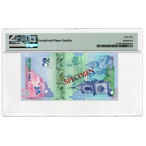 Bermuda - Specimen - 2 Dolary 2009 - PMG 65 EPQ