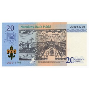 20 złotych 2017 - 300-lecie koronacji Obrazu Matki Boskiej Jasnogórskiej