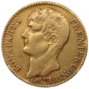 FRANCJA - 40 franków AN 12 (1803) A - Premier Consul - złoto 900