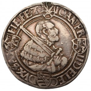 NIEMCY - Saksonia - Jan Fryderyk I i Jerzy - Talar 1538 Annaberg
