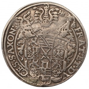 NIEMCY - Saksonia - Krystian II, Jan Jerzy I i August - Talar 1600 - HB Drezno