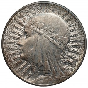 II RP - 10 złotych 1932 - Głowa kobiety