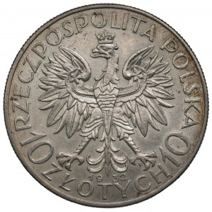 II RP - 10 złotych 1932 - Głowa Kobiety