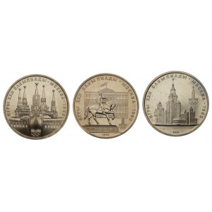 ZSRR - Olimpiada w Moskwie - zestaw 6 sztuk monet 1 rublowych