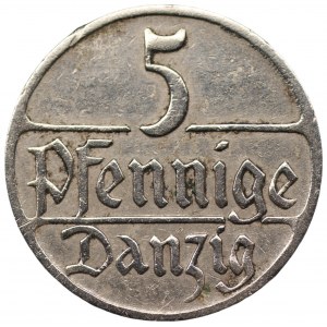 Wolne Miasto Gdańsk - 5 fenigów 1928