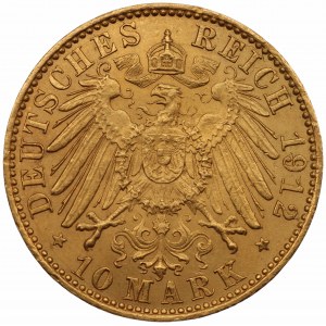 NIEMCY - Prusy - Wilhelm II - 10 marek 1912