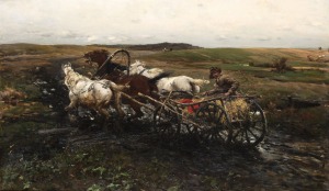 Alfred Wierusz-Kowalski, Na wyścigi, ok. 1892