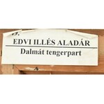 Edvi Illés Aladár (1870-1958): Dalmát tengerpart. Olaj, fa. Jelezve jobbra lent. Hátoldalán 1902 és Raguza felirattal...