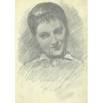 Spányik Kornél (1858-1943), 2 db mű: Időskori önarckép, 1935 és felesége húgának portréja. Szén, papír...