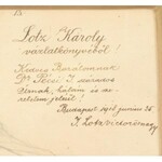 Lotz Károly (1833-1904): Alvó fiú + vázlatok. Egy lap Lotz Károly vázlatfüzetéből. Két oldalon rajzokkal. Jakobey...
