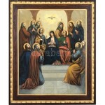 Jelzés nélkül, feltehetően XIX. sz második felében működött festő alkotása: Keresztelő Szent János...