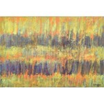 Wagner János (1936-): Rétegek, 2008. Olaj, vászon, jelzett. Hátoldalán autográf felirattal. 68,5×100 cm. ...