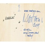 Matzon Ákos (1945-): Vonalas, 2019. Akril, vászon, fa. Relief. Jelezve jobbra lent. Hátoldalán autográf felirattal...