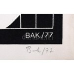 Bak Imre (1939): Hommage á Ady, 1977. Szitanyomat, papír, jelzett. Számozott: CV/39. Az 1977-ben megjelent Ady-mappából...