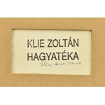 Klie Zoltán (1897-1992): Táj. Akvarell, papír. Jelezve jobbra fent (Klie). Hátoldalán hagyatéki bélyegzővel...