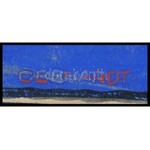 Gönczi-Gebhardt Tibor (1902-1994): Cipője fényesebb a napnál, ha Kakas pasztát használ! (reklám terv). Vegyes technika...